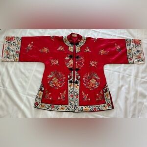 Vintage Silk Embroidered Kimono Jacket by Lily